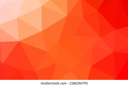 Dark Red vector triangle mosaic cover. Colorful illustration in abstract style with triangles. Textured pattern for your backgrounds.