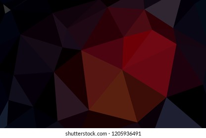 Dark Red vector triangle mosaic texture. Shining colorful illustration with triangles. Pattern for a brand book's backdrop.