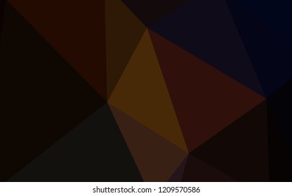 Dark Red vector triangle mosaic template. Modern abstract illustration with triangles. A completely new design for your leaflet.