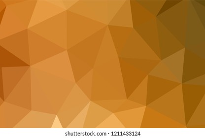 Dark Red vector triangle mosaic texture. Glitter abstract illustration with an elegant triangles. New template for your brand book.