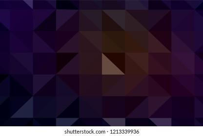 Dark Red vector triangle mosaic template. Colorful illustration in polygonal style with gradient. Best triangular design for your business.