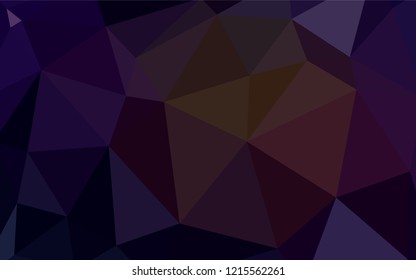 Dark Red vector triangle mosaic cover. Colorful illustration in abstract style with triangles. A completely new design for your leaflet.