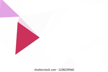 Dark Red vector triangle mosaic texture. Colorful illustration in abstract style with triangles. Completely new template for your banner.