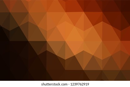 Dark Red vector triangle mosaic texture. Polygonal abstract illustration with gradient. A new texture for your web site.