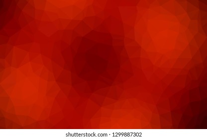 Dark Red vector triangle mosaic texture. Glitter abstract illustration with an elegant triangles. Triangular pattern for your design.