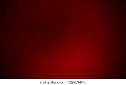 Dark Red vector triangle mosaic texture. A completely new color illustration in a vague style. New texture for your design.