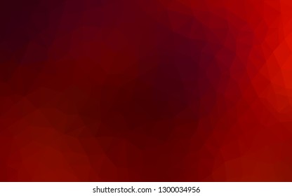 Dark Red vector triangle mosaic texture. Colorful illustration in polygonal style with gradient. Polygonal design for your web site.