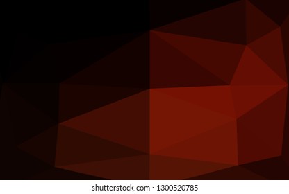 Dark Red vector triangle mosaic cover. Brand new colorful illustration in with gradient. New texture for your design.