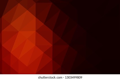 Dark Red vector triangle mosaic cover. Shining illustration, which consist of triangles. Brand new design for your business.
