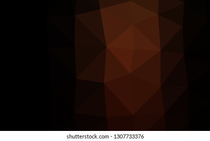 Dark Red vector triangle mosaic template. Colorful illustration in Origami style with gradient.  The best triangular design for your business.