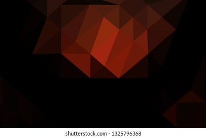 Dark Red vector triangle mosaic template. Colorful abstract illustration with gradient. Brand new design for your business.