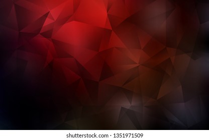 Dark Red vector triangle mosaic template. A completely new color illustration in a polygonal style. A new texture for your web site.