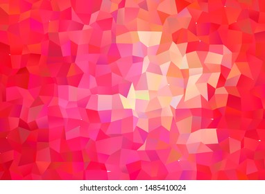 Dark Red vector triangle mosaic background. Colorful illustration in polygonal style with gradient. Textured pattern for your backgrounds.