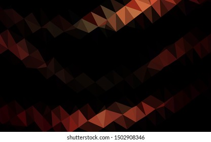 Dark Red vector triangle mosaic texture. Colorful abstract illustration with gradient. Template for a cell phone background.