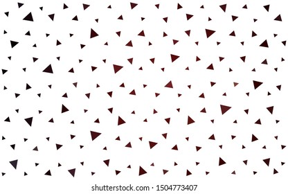 Dark Red vector  triangle mosaic template. Triangular geometric sample with gradient.  New template for your brand book.