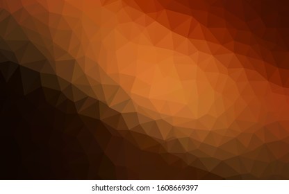 Dark Red vector triangle mosaic background. Colorful abstract illustration with triangles. New template for your brand book.