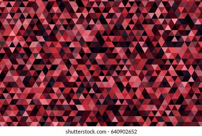 Dark Red vector triangle mosaic pattern. Colorful abstract illustration with gradient. A completely new template for your business design.