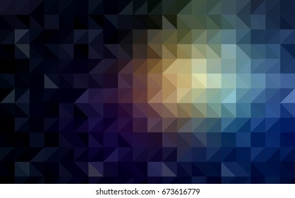 Dark Red vector triangle mosaic background. Triangular geometric sample with gradient.  Triangular pattern for your business design.