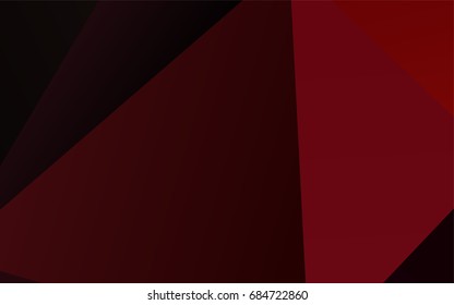 Dark Red vector triangle mosaic template. Modern geometrical abstract illustration with gradient. The template can be used as a background for cell phones.