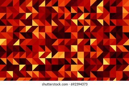 Dark Red vector triangle mosaic template. A vague abstract illustration with gradient. Brand-new design for your business.