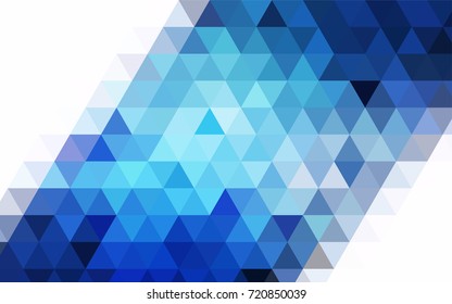 Dark Red vector triangle mosaic template. Creative illustration in halftone style with gradient. A completely new template for your business design.