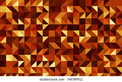 Dark Red vector triangle mosaic template. Modern geometrical abstract illustration with gradient. Triangular pattern for your business design.