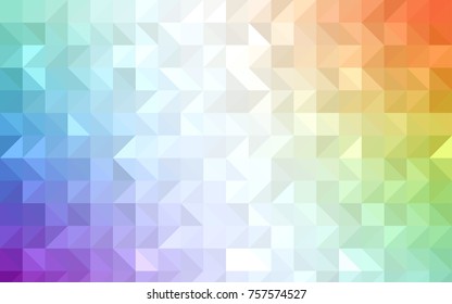 Dark Red vector triangle mosaic pattern. Triangular geometric sample with gradient.  The textured pattern can be used for background.