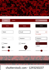 Dark Red vector web ui kit with spheres. Colorful ui/ux kit with header consisted of spheres. Modern template for your landing page. Dark Red vector web ui kit with spheres. Colorful ui/ux kit with header consisted of spheres. Modern template for your landing page.