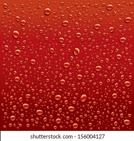 dark red water droplets background