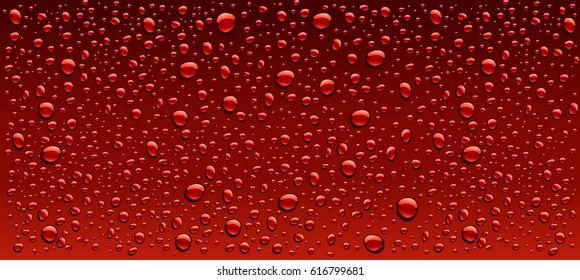 dark red water droplets panorama background