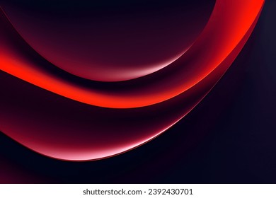 Dark Red Wave Background, Abstract geometric background with liquid shapes. Vector illustration.