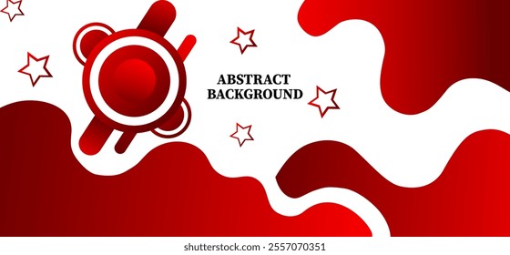 Dark red wave pattern abstract background with geometric rounded shapes and gradient lines and star's pattern texture vector illustration eps10.
