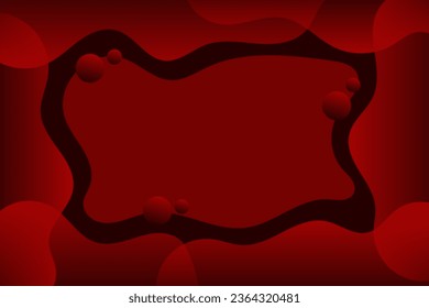 Dark red waves corporate design. vector background