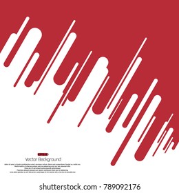 Dark red and white contrast background with curved shape illustration vector, flying banner eps10