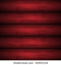 Dark red wooden planks texture. Vector illustration for your design