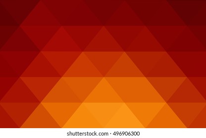 Dark red, yellow abstract mosaic pattern. Colorful abstract illustration with gradient. The elegant pattern can be used as part of a brand book.