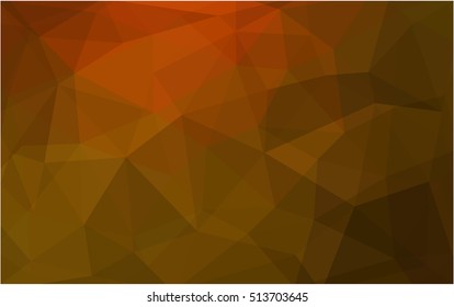 Dark red, yellow abstract mosaic background. Geometric illustration in Origami style with gradient.  A completely new template for your business design.