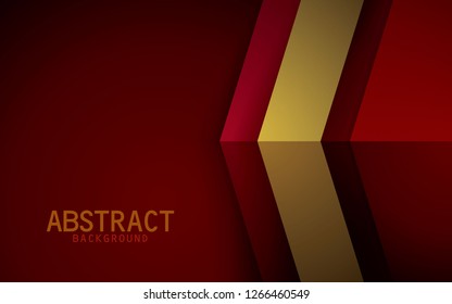 Dark red and yellow background vector overlap layer