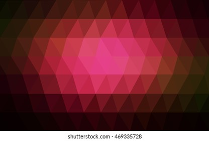 Dark red, yellow blurry triangle pattern. A completely new color illustration in a vague style. The polygonal design can be used for your web site.
