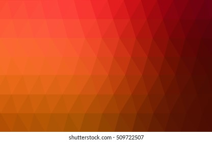 Dark red, yellow blurry triangle pattern. Modern geometrical abstract illustration with gradient. Brand-new design for your business.
