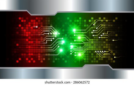 dark red yellow green color Light Abstract Technology background for computer graphic website internet and business. circuit. vector illustration. abstract digital . silver. Spark