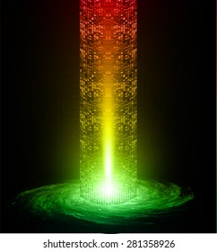 Dark red yellow green light Abstract background. dark red color Light Abstract Technology background for computer graphic website internet and business. circuit. illustration. infographics. ray