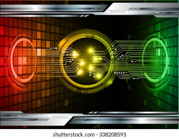dark red yellow green silver Light Abstract Technology background for computer graphic website internet and business. circuit. illustration.digital. infographics. binary code. zero one. vector.