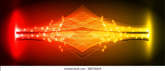 Dark red yellow light Abstract background. dark red color Light Abstract Technology background for computer graphic website internet and business. circuit. illustration. infographics. ray