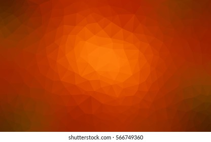 Dark Red Yellow modern geometrical abstract background. Texture, seamless background. Geometric background in Origami style with gradient. 