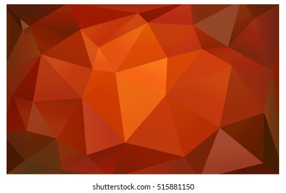 Dark Red Yellow Pattern. Seamless triangular template. Geometric sample. Repeating routine with triangle shapes. Seamless texture for your design. Pattern can be used for background.