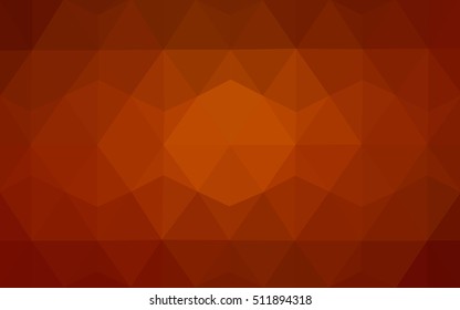 Dark red, yellow polygon abstract pattern. Brand-new colored illustration in blurry style with gradient. The template can be used as a background for cell phones.