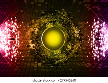 dark red yellow purple color Light Abstract Technology background for computer graphic website internet and business. circuit. vector illustration. pixel. mosaic. info graphics. sparkles. glitter