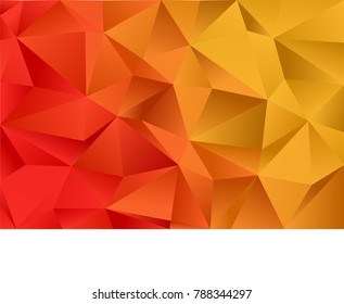 Dark red, yellow triangle mosaic template. Glitter abstract illustration with an elegant design. A completely new design for your business.
