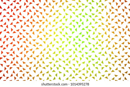 Dark Red, Yellow vector abstract colorful background, which consist of triangles. Pattern with colored triangles on white background.